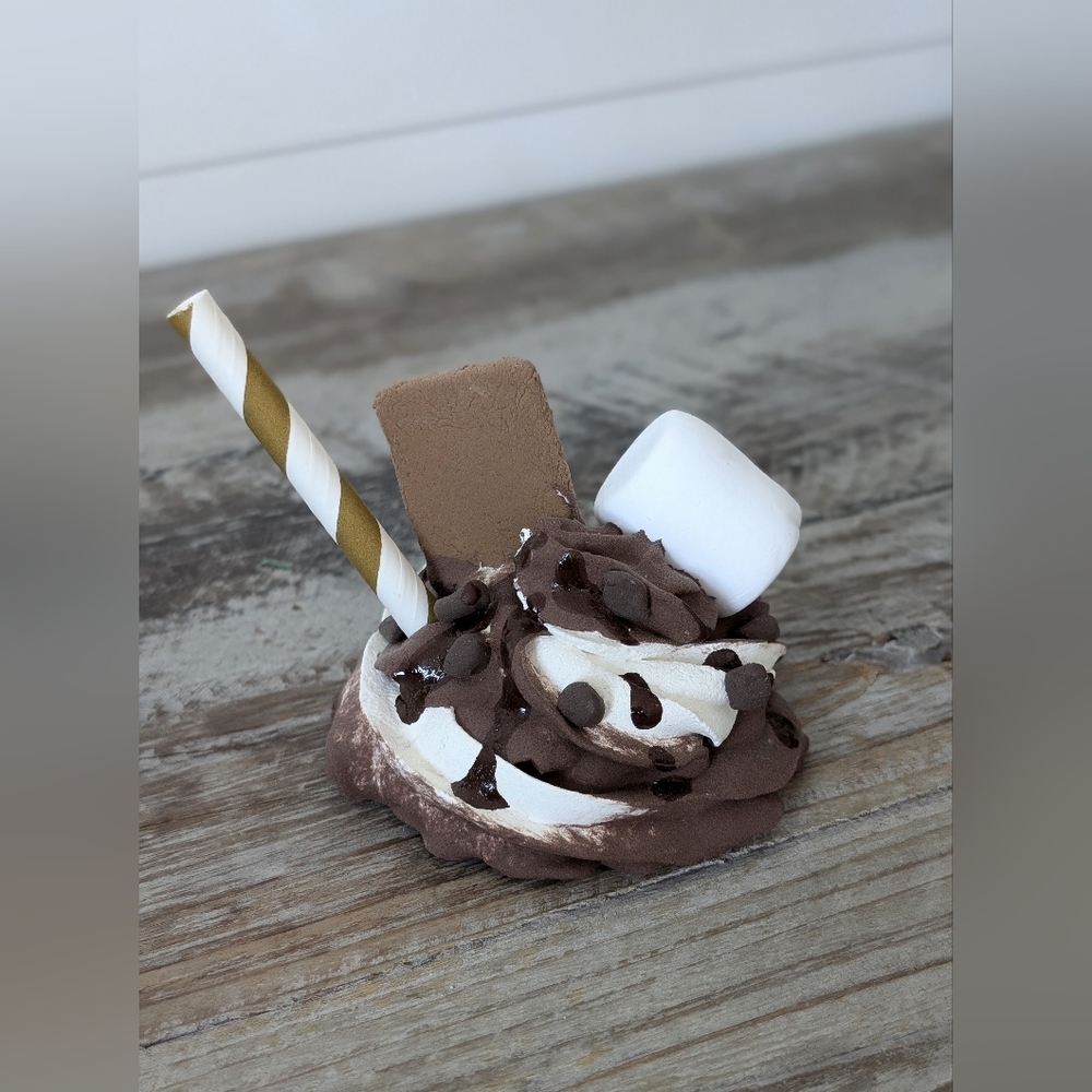 Marshmallow Mug Faux S'more Whip Topper 🍫